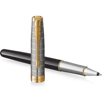 Ручка роллер PARKER SONNET PREMIUM T537 METAL BLACK GT F Ручка роллер PARKER SONNET PREMIUM T537 METAL BLACK GT F